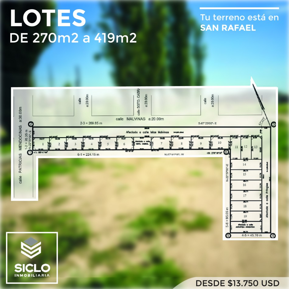 VENDO LOTES URBANOS ESAN RAFAEL, MZA. 
