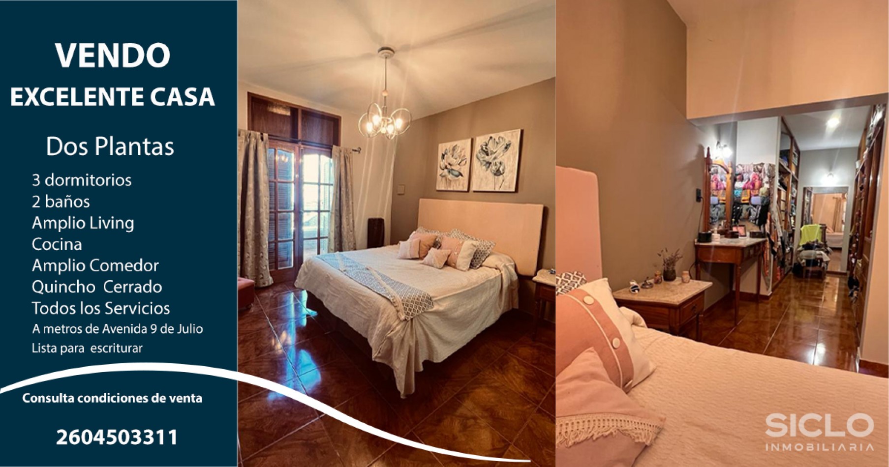 VENDO EXCELENTE CASA EN LA CIUDAD DE SAN RAFAEL MENDOZA . 