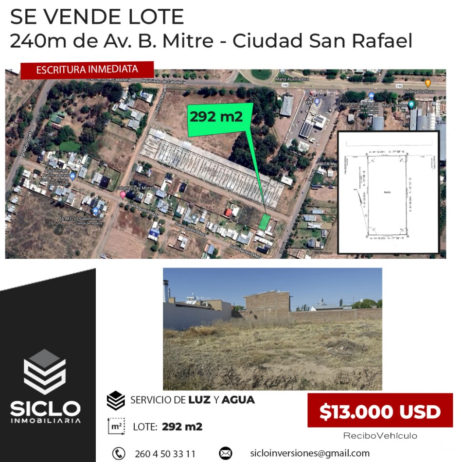 VENTA DE LOTE URBANO