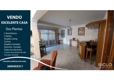 VENDO EXCELENTE CASA EN LA CIUDAD DE SAN RAFAEL MENDOZA . 